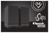Klipsch The-Sixes - Owners Manual